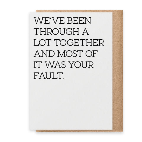 Your Fault Card