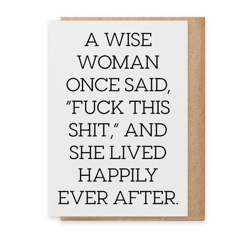 Wise Woman Card