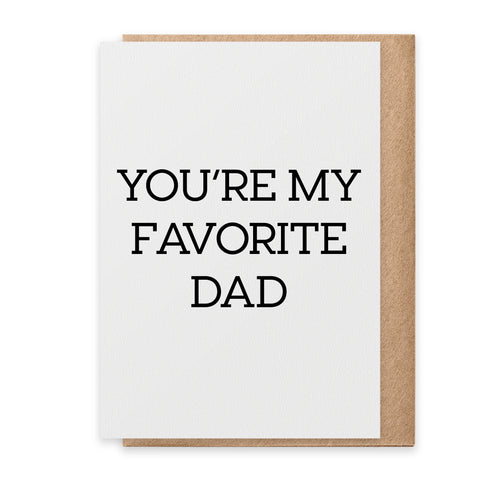 Favorite Dad Card