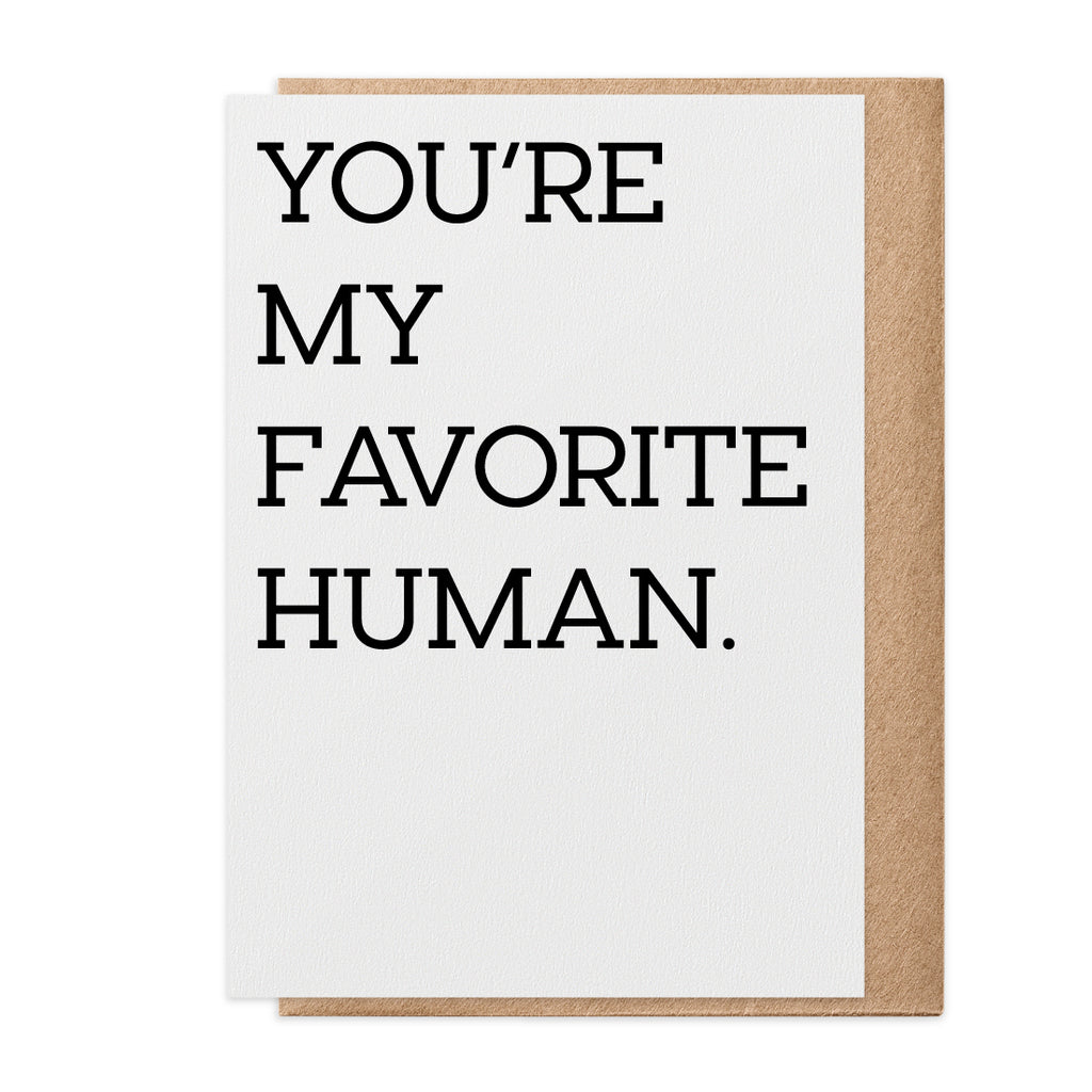 Favorite Human Card – Paisley & Parsley