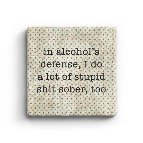 Alcohol's Defense Coaster