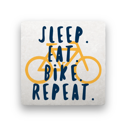 Sleep Eat Bike Repeat-Bicycles-Paisley & Parsley-Coaster