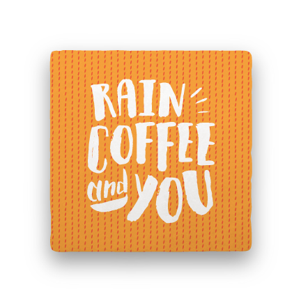 Rain, Coffee, You-Coffee Talk-Paisley & Parsley-Coaster