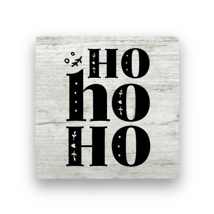 Ho Ho Ho - Wood-Holiday-Paisley & Parsley-Coaster