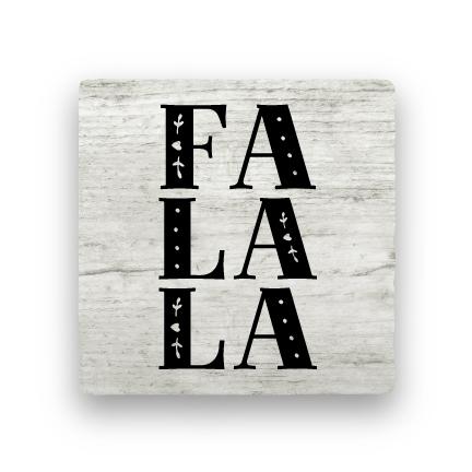 Fa La La - Wood-Holiday-Paisley & Parsley-Coaster