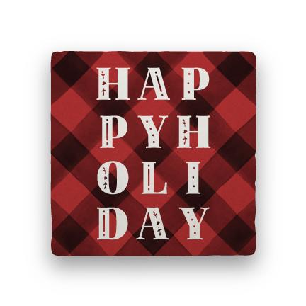 Happy Holiday - Red-Holiday-Paisley & Parsley-Coaster