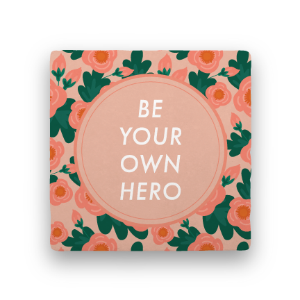Be Your Own Hero-Garden Party-Paisley & Parsley-Coaster