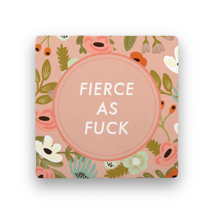Fierce AF-Garden Party-Paisley & Parsley-Coaster