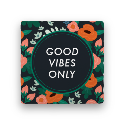 Good Vibes Only-Garden Party-Paisley & Parsley-Coaster