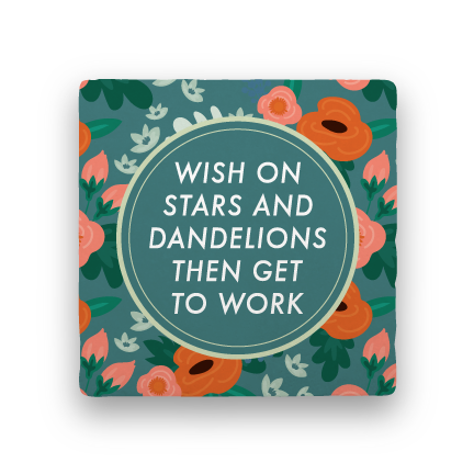 Stars and Dandelions-Garden Party-Paisley & Parsley-Coaster