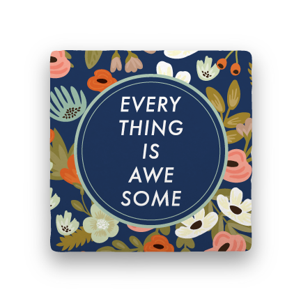 Everything Is Awesome-Garden Party-Paisley & Parsley-Coaster