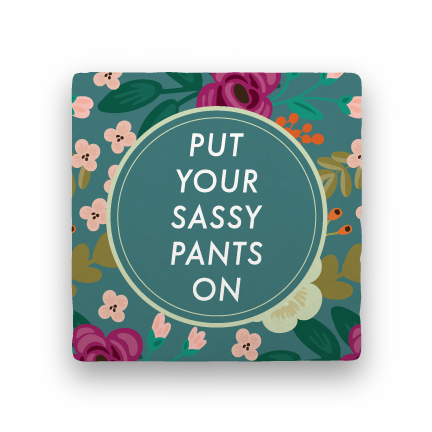 Sassy Pants-Garden Party-Paisley & Parsley-Coaster