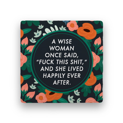 Happily Ever After-Garden Party-Paisley & Parsley-Coaster