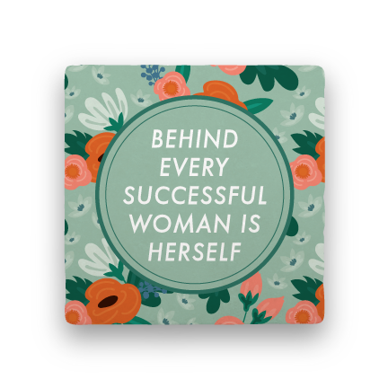 Behind Every Woman-Garden Party-Paisley & Parsley-Coaster