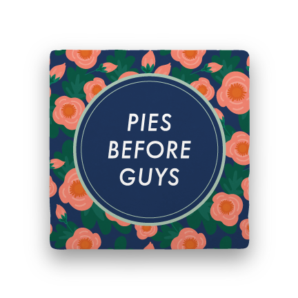 Pies Before Guys-Garden Party-Paisley & Parsley-Coaster
