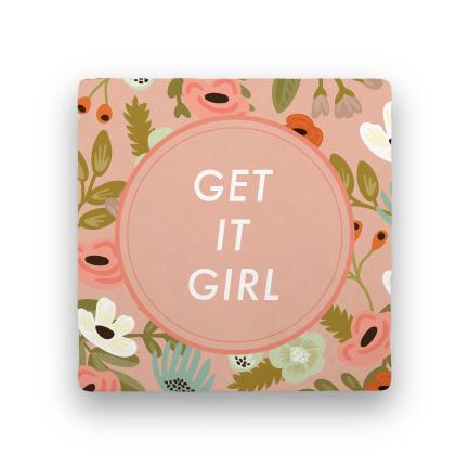 Get It Girl-Garden Party-Paisley & Parsley-Coaster