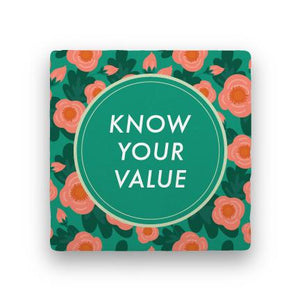 Know Your Value-Garden Party-Paisley & Parsley-Coaster