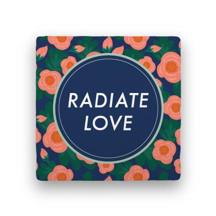 Radiate Love-Garden Party-Paisley & Parsley-Coaster