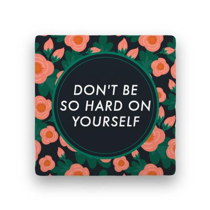 Hard on Yourself-Garden Party-Paisley & Parsley-Coaster