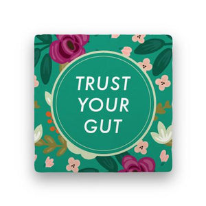 Trust Your Gut-Garden Party-Paisley & Parsley-Coaster