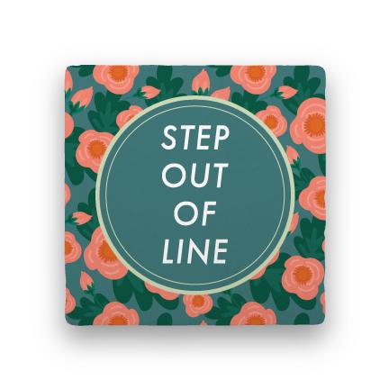 Step Out of Line-Garden Party-Paisley & Parsley-Coaster