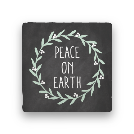 Peace On Earth-Holiday-Paisley & Parsley-Coaster