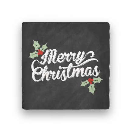 Merry Christmas Holly-Holiday-Paisley & Parsley-Coaster