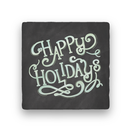 Happy Holidays-Holiday-Paisley & Parsley-Coaster