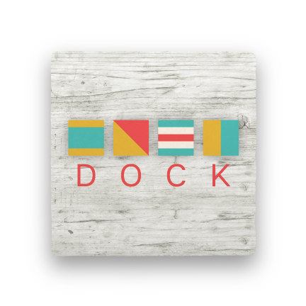 Dock-Let's Be Nautical-Paisley & Parsley-Coaster