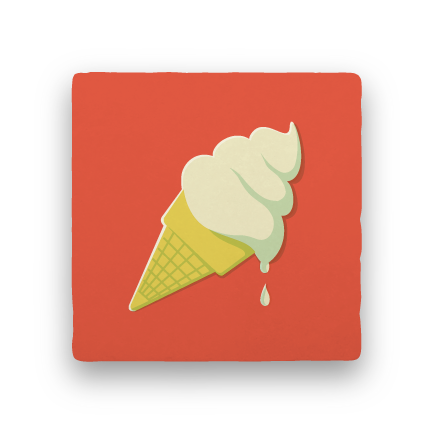 Ice Cream-Summer Vacation-Paisley & Parsley-Coaster