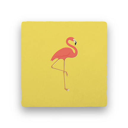 Flamingo-Summer Vacation-Paisley & Parsley-Coaster