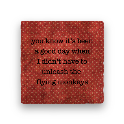 Flying Monkeys-Polka Spots-Paisley & Parsley-Coaster