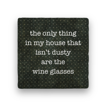Wine Glasses-Polka Spots-Paisley & Parsley-Coaster
