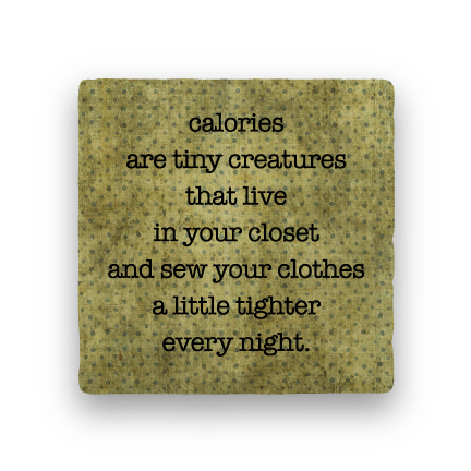 Calories-Polka Spots-Paisley & Parsley-Coaster