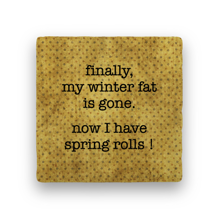 Spring Rolls-Polka Spots-Paisley & Parsley-Coaster