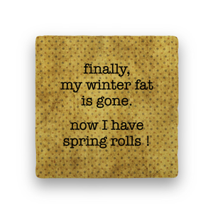 Spring Rolls-Polka Spots-Paisley & Parsley-Coaster