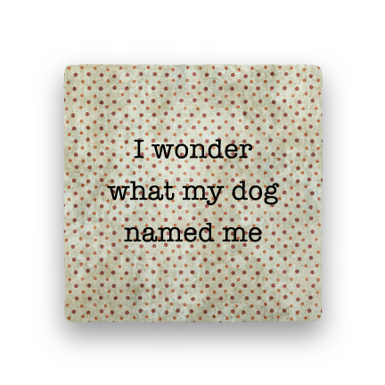 Dog Named Me-Polka Spots-Paisley & Parsley-Coaster