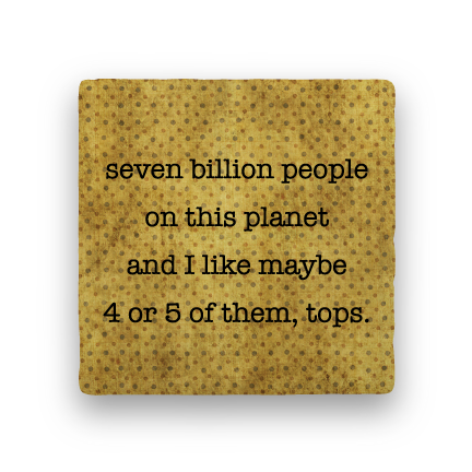 Billion People-Polka Spots-Paisley & Parsley-Coaster