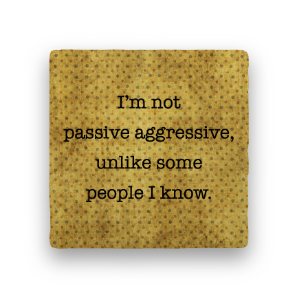 Passive Aggressive-Polka Spots-Paisley & Parsley-Coaster