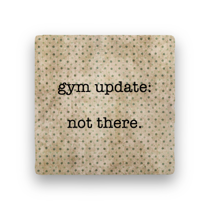 Gym Update-Polka Spots-Paisley & Parsley-Coaster