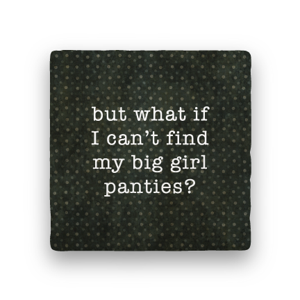 Big Girl Panties-Polka Spots-Paisley & Parsley-Coaster