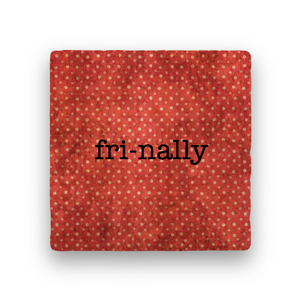 Fri-nally-Polka Spots-Paisley & Parsley-Coaster