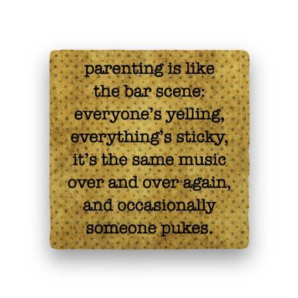 Parenting-Polka Spots-Paisley & Parsley-Coaster