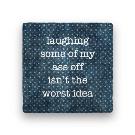 Laughing My Ass-Polka Spots-Paisley & Parsley-Coaster