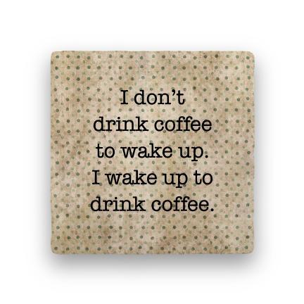 Drink Coffee-Polka Spots-Paisley & Parsley-Coaster