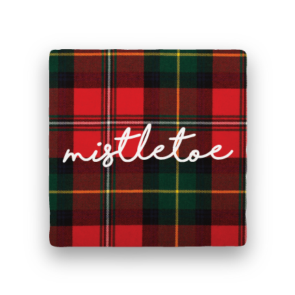 Mistletoe-Holiday-Paisley & Parsley-Coaster