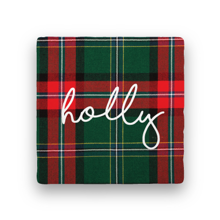 Holly-Holiday-Paisley & Parsley-Coaster