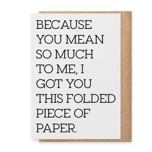 Folded Piece of Paper