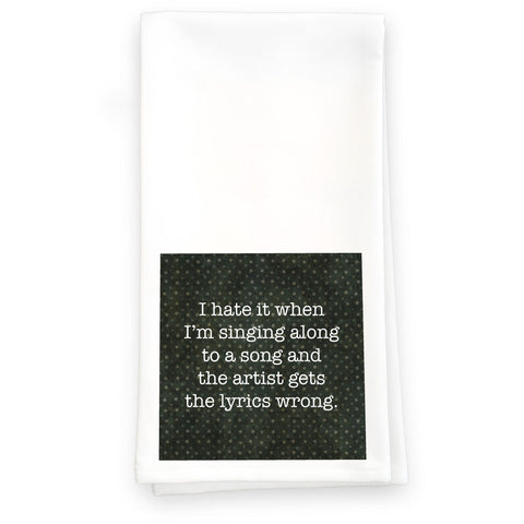 Lyrics Towel