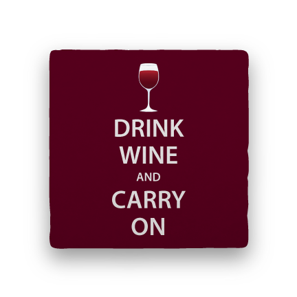 Drink Wine and Carry On-Wine-Paisley & Parsley-Coaster